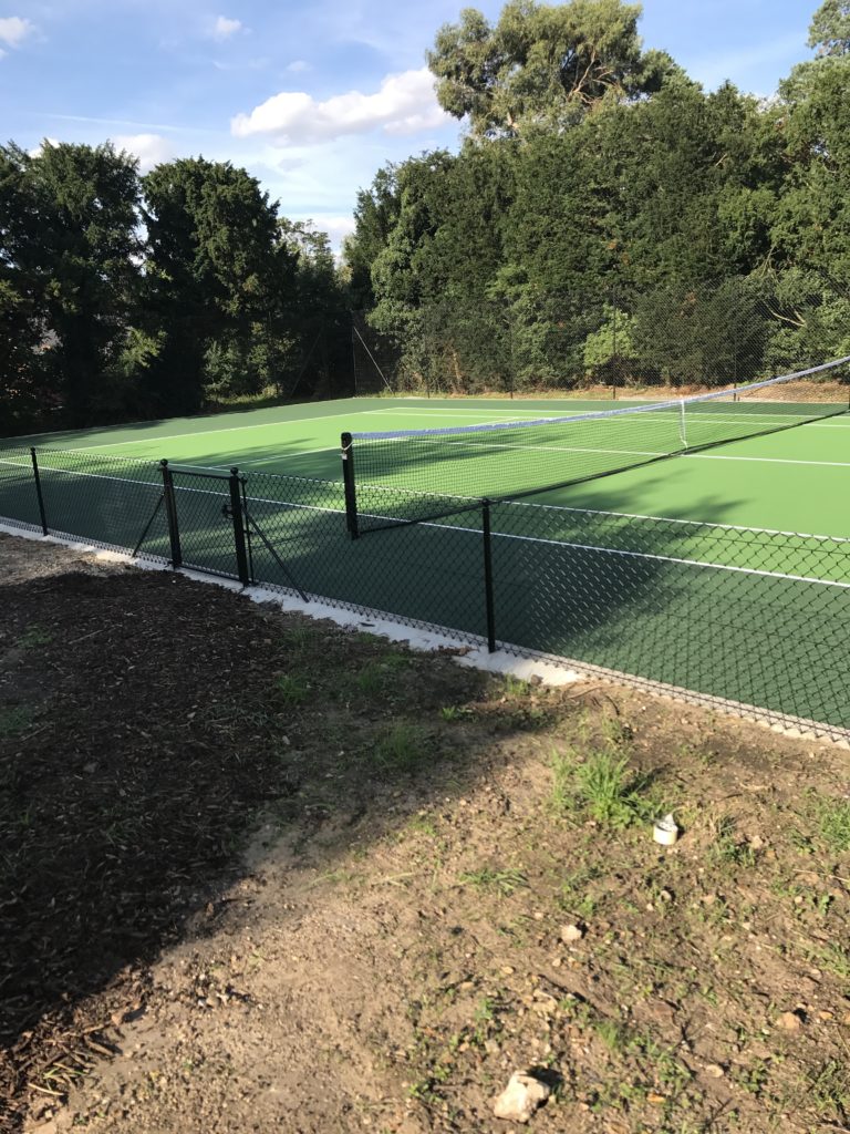Tennis court fencing Suffolk Tennis Courts